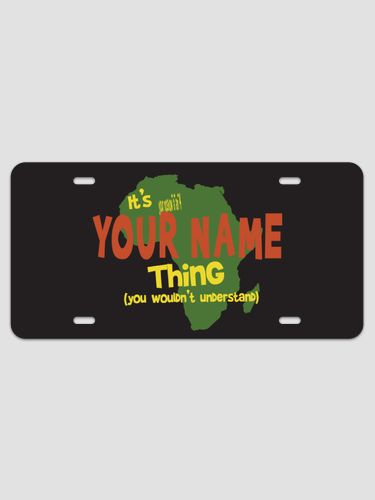 African American Thing : License Plates