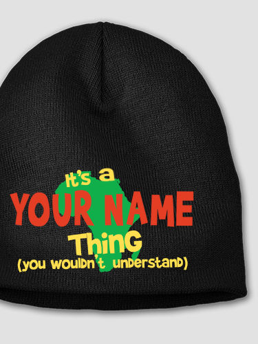 African American Thing : Embroidered Beanies