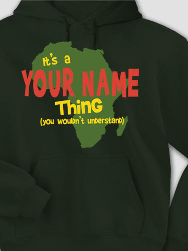 African American Thing : Printed Hoodies