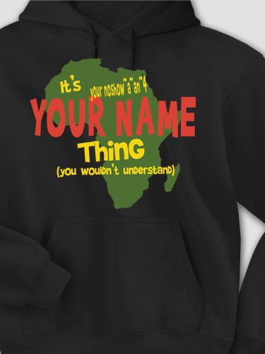 African American Thing : Printed Hoodies