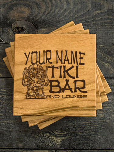 Tiki Bar : Coasters - Engraved