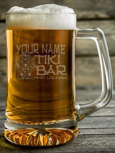 Tiki Bar : Beer Mugs - Engraved