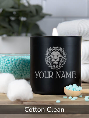 Lion : 11oz. Engraved Scented Candles