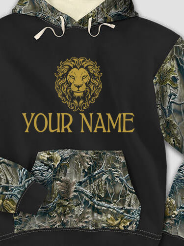Lion : Printed 2-Tone Camo Hoodies