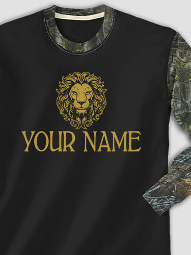 Lion : Printed 2-Tone Camo Long Sleeves