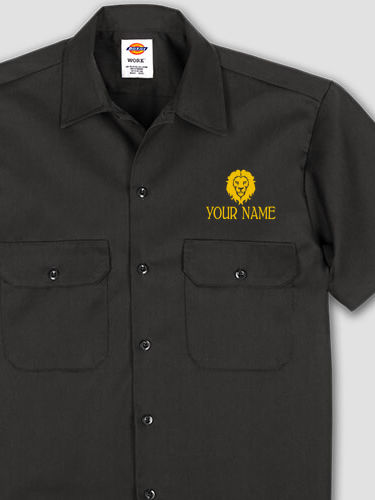 Lion : Embroidered Work Shirts