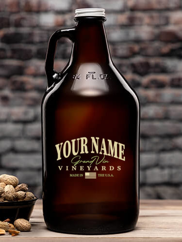 Grand Vineyards : Beer Growlers - Color Printed