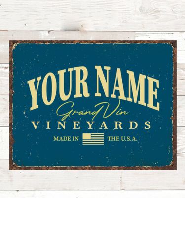 Grand Vineyards : Tin Signs