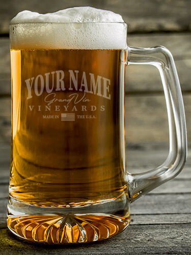 Grand Vineyards : Beer Mugs - Engraved