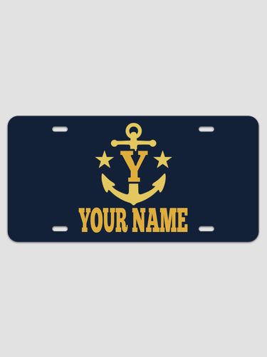 Nautical Monogram : License Plates