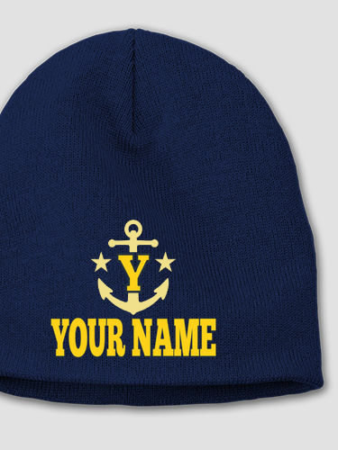 Nautical Monogram : Embroidered Beanies