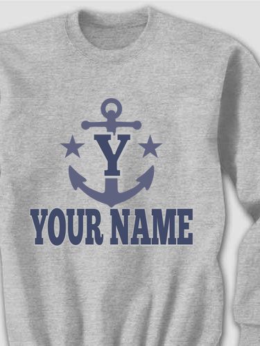 Nautical Monogram : Printed Sweatshirts