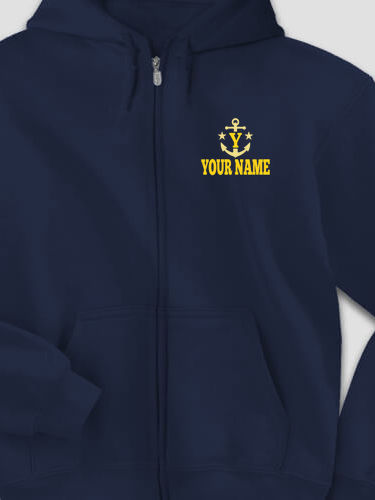 Nautical Monogram : Embroidered Zip Hoodies