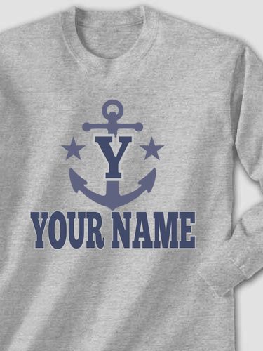 Nautical Monogram : Printed Long Sleeves