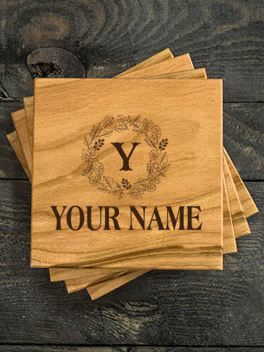 Fall Monogram : Coasters - Engraved