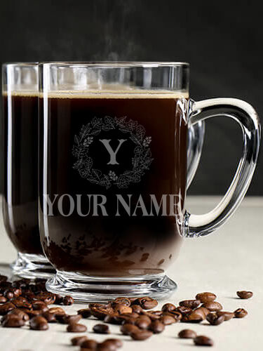Fall Monogram : Coffee Mugs - Engraved