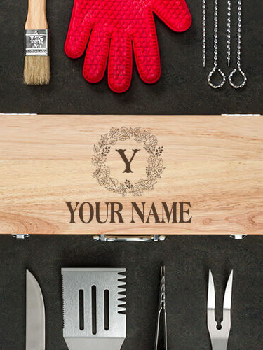 Fall Monogram : 10 Piece BBQ Set