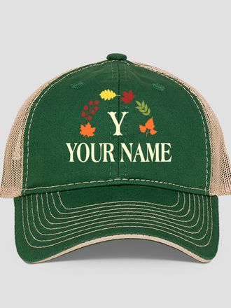 Fall Monogram : Embroidered Trucker Hats