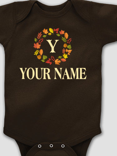 Fall Monogram : Printed Baby Bodysuits