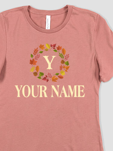 Fall Monogram : Premium Ladies T-Shirts
