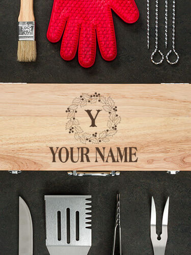 Christmas Monogram : 10 Piece BBQ Set