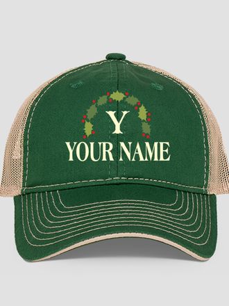 Christmas Monogram : Embroidered Trucker Hats