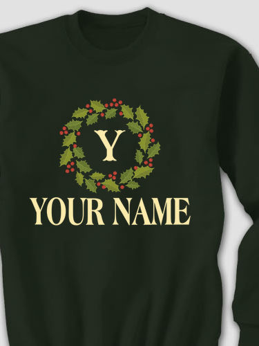 Christmas Monogram : Printed Sweatshirts