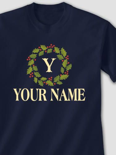 Christmas Monogram : Printed T-Shirts