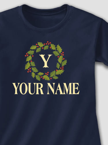 Christmas Monogram : Printed T-Shirts