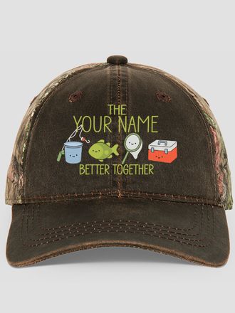 Better Together Fishing : Embroidered 2-Tone Camo Hats
