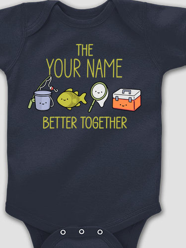 Better Together Fishing : Printed Baby Bodysuits