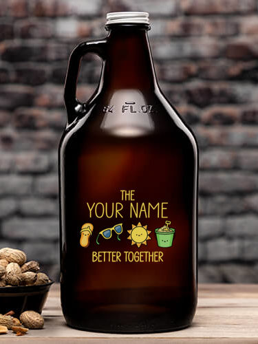 Better Together Vacation : Beer Growlers - Color Printed