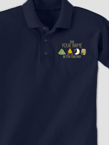 Better Together Camping : Embroidered Polo Shirts