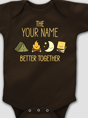 Better Together Camping : Printed Baby Bodysuits