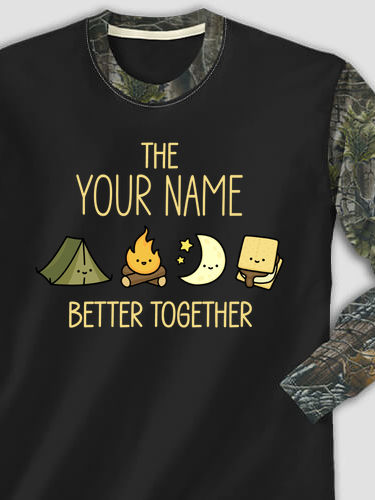 Better Together Camping : Printed 2-Tone Camo Long Sleeves