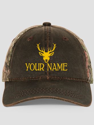 Old Stag : Embroidered 2-Tone Camo Hats