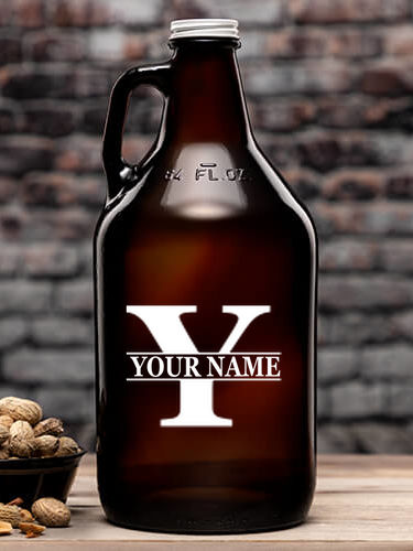 Family Monogram : Beer Growlers - Color Printed
