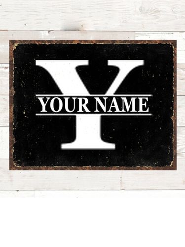 Family Monogram : Tin Signs