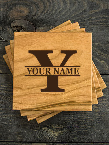 Family Monogram : Coasters - Engraved