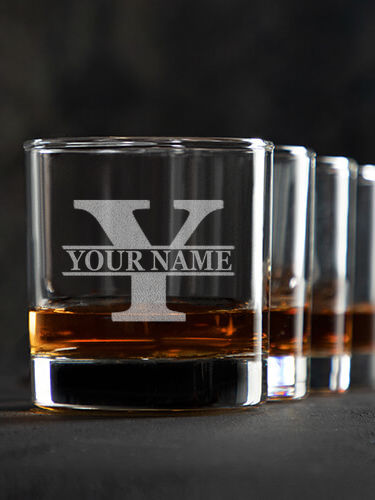 Family Monogram : Rocks Glasses - Engraved