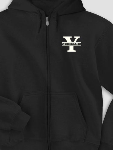 Family Monogram : Embroidered Zip Hoodies