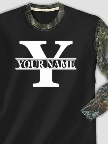 Family Monogram : Printed 2-Tone Camo Long Sleeves