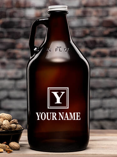 Square Monogram : Beer Growlers - Color Printed