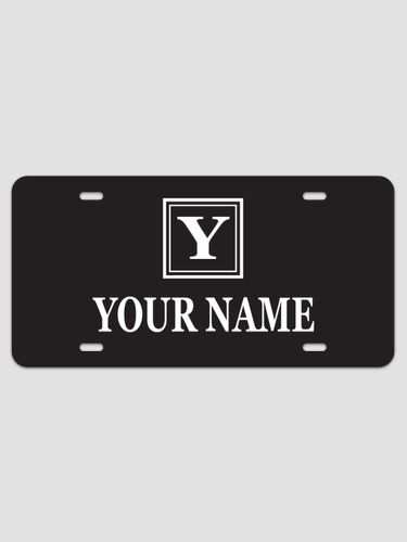 Square Monogram : License Plates
