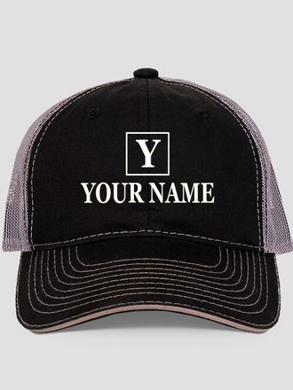 Square Monogram : Embroidered Trucker Hats