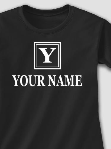 Square Monogram : Adult Ladies Fitted T-Shirt