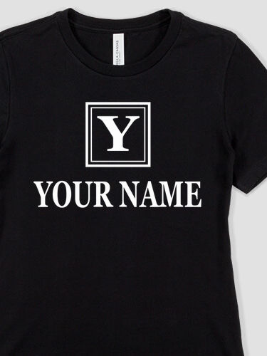 Square Monogram : Premium Ladies T-Shirts