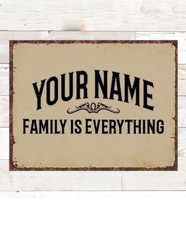 Family : Tin Signs