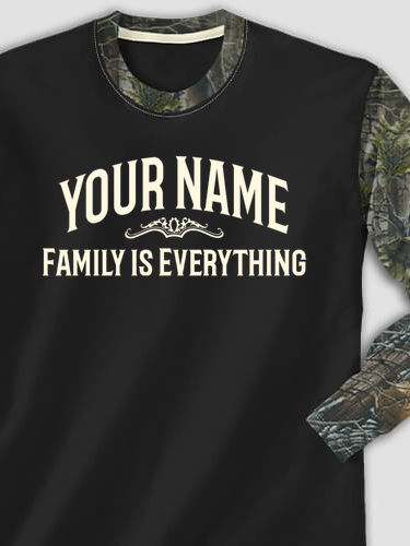 Family : Printed 2-Tone Camo Long Sleeves