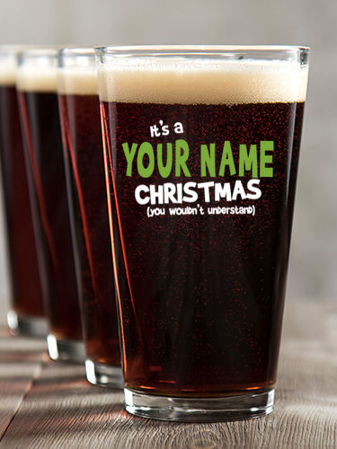 Family Christmas Thing : Pint Glasses - Color Printed